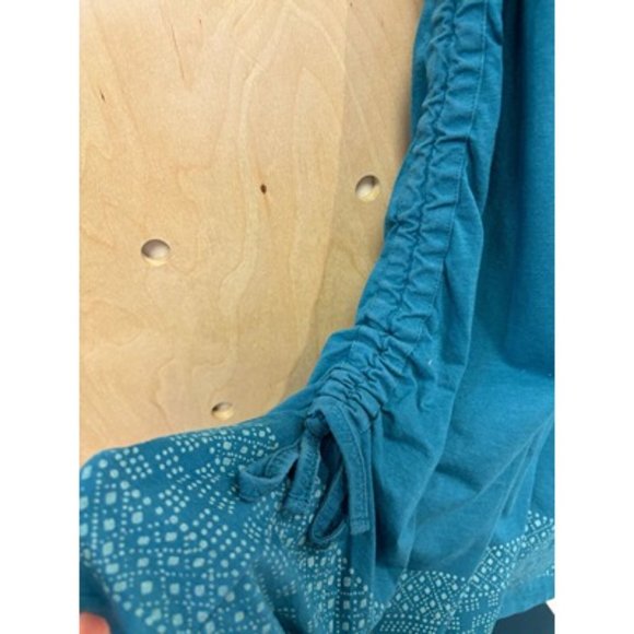 Toad & CO Womens Blue Cap Sleeve v Neck Ribbed Midi Maxi Dress Size Small - Picture 3 of 7